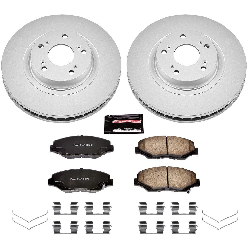 Z17 Geomet Coated Rotor and Low Dust Brake Pad Kit