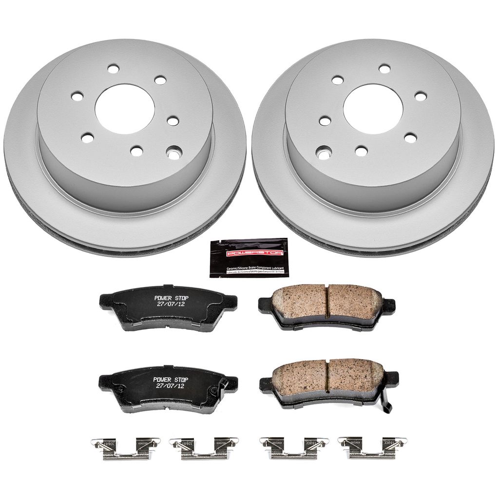 Z17 Geomet Coated Rotor and Low Dust Brake Pad Kit