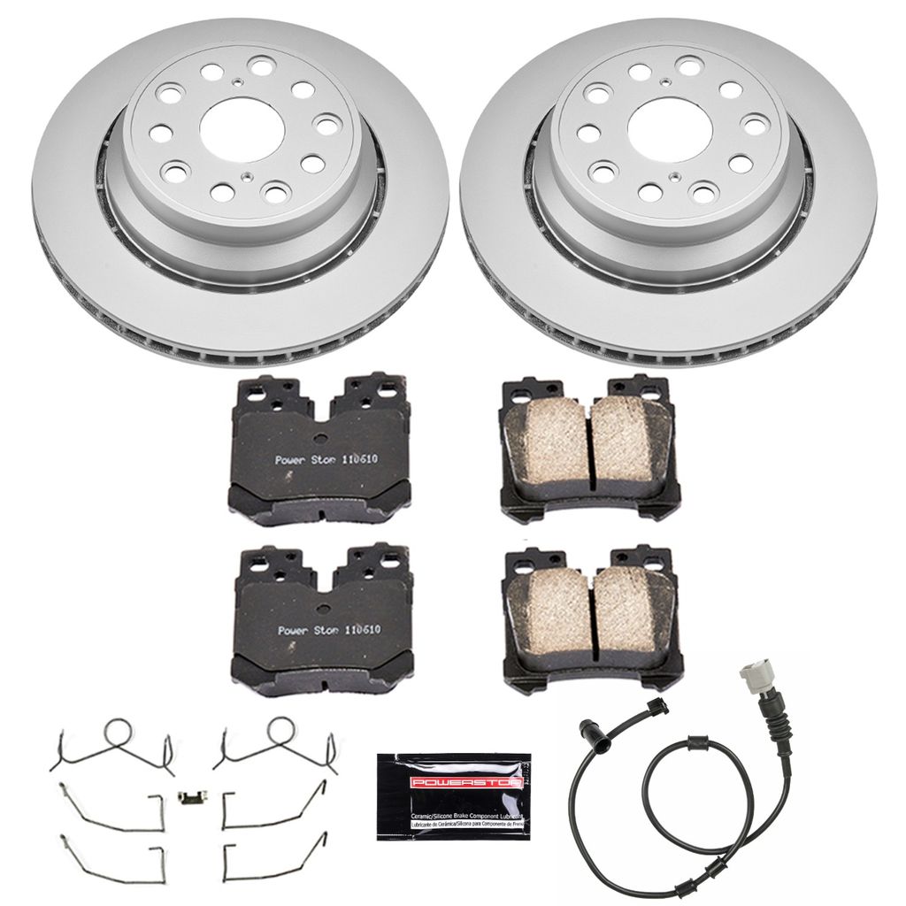 PowerStop CRK4689 - Z17 Geomet Coated Rotor and Low Dust Brake Pad Kit