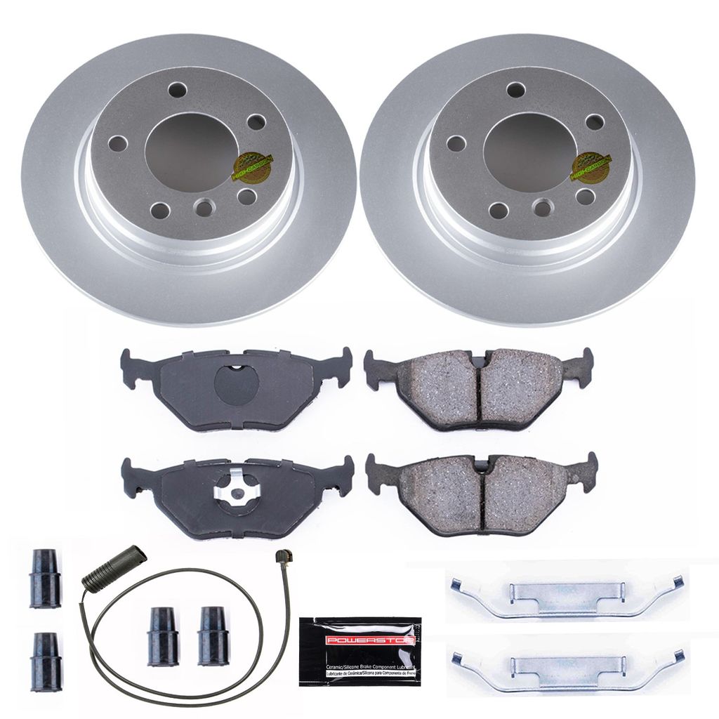 PowerStop CRK502 - Z23 Geomet High Carbon Rotor and Carbon Fiber Pad Kit