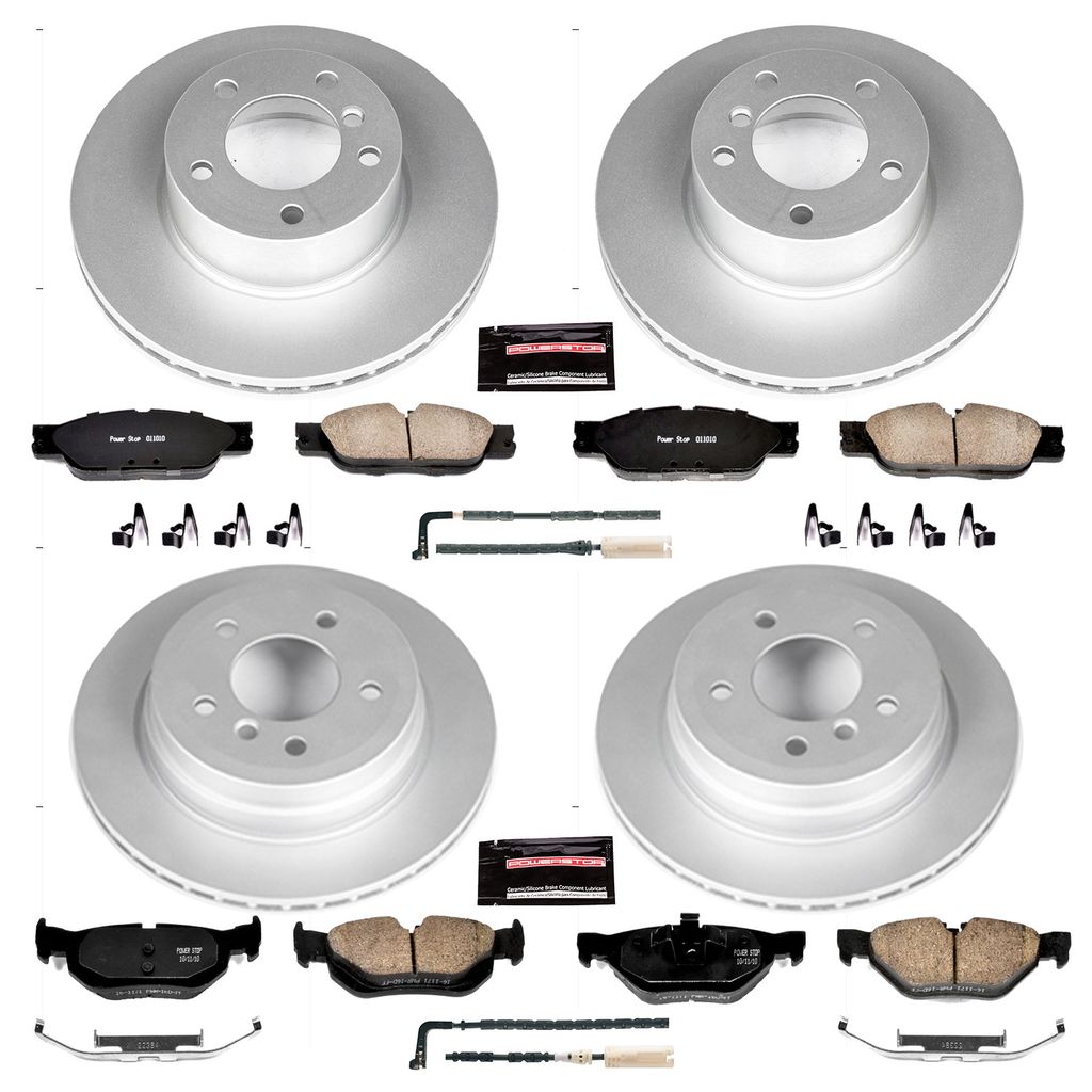 PowerStop CRK5357 - Z23 Geomet High Carbon Rotor and Carbon Fiber Pad Kit
