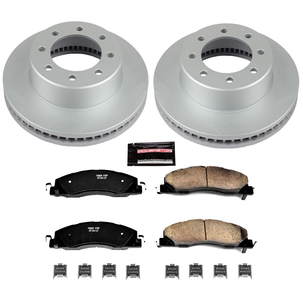 Z17 Geomet Coated Rotor and Low Dust Brake Pad Kit
