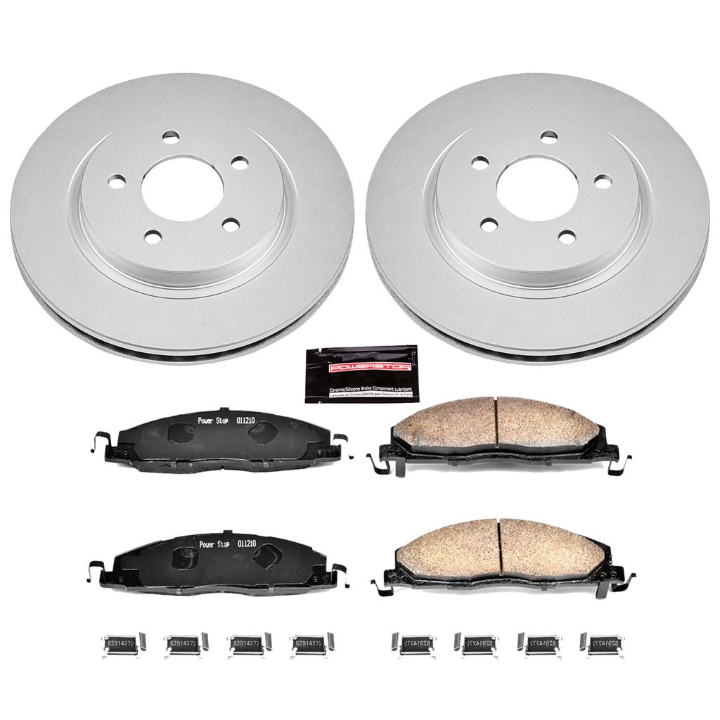 Z17 Geomet Coated Rotor and Low Dust Brake Pad Kit