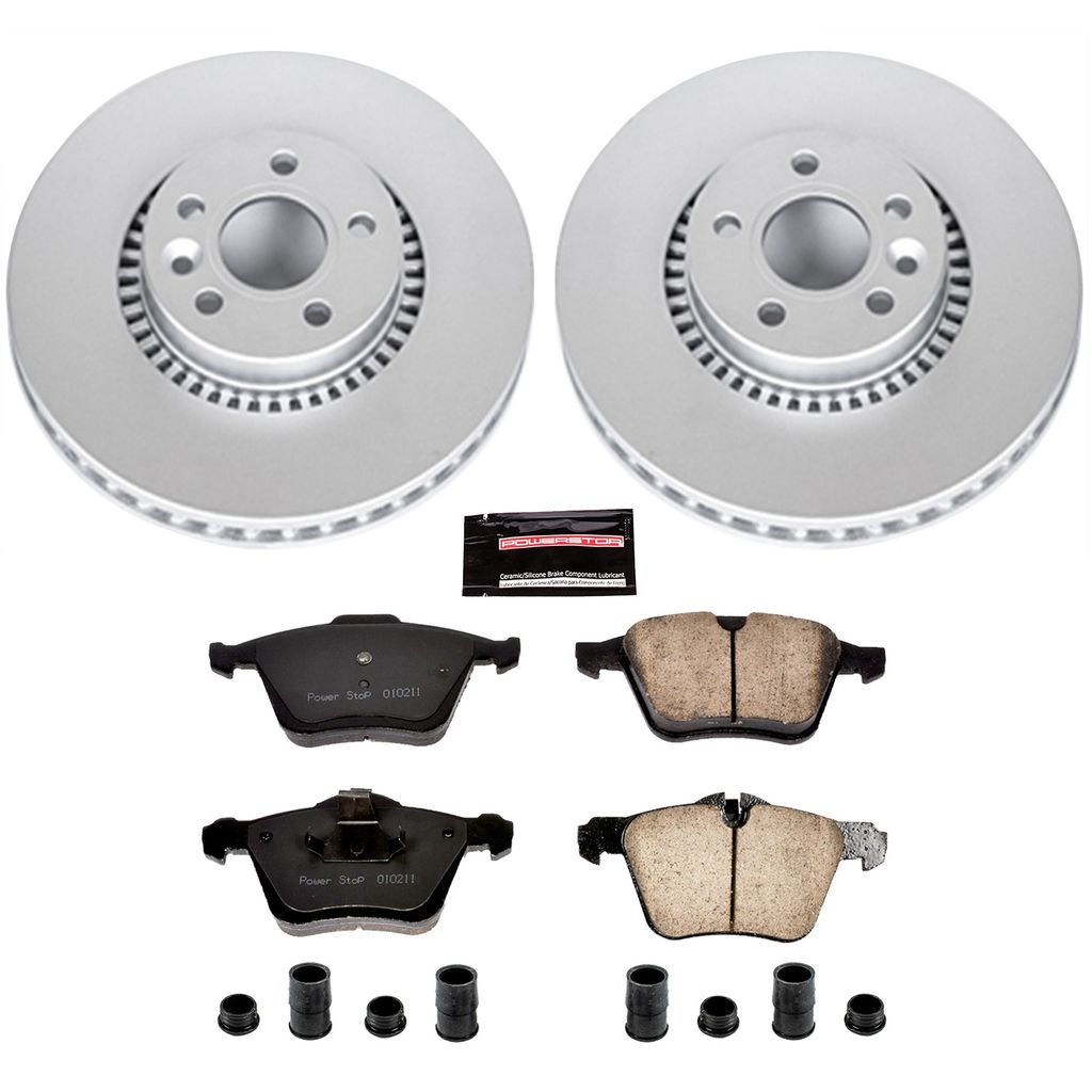 PowerStop CRK5613 - Z23 Geomet High Carbon Rotor and Carbon Fiber Pad Kit