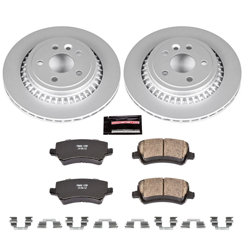 PowerStop CRK5705 - Z23 Geomet High Carbon Rotor and Carbon Fiber Pad Kit