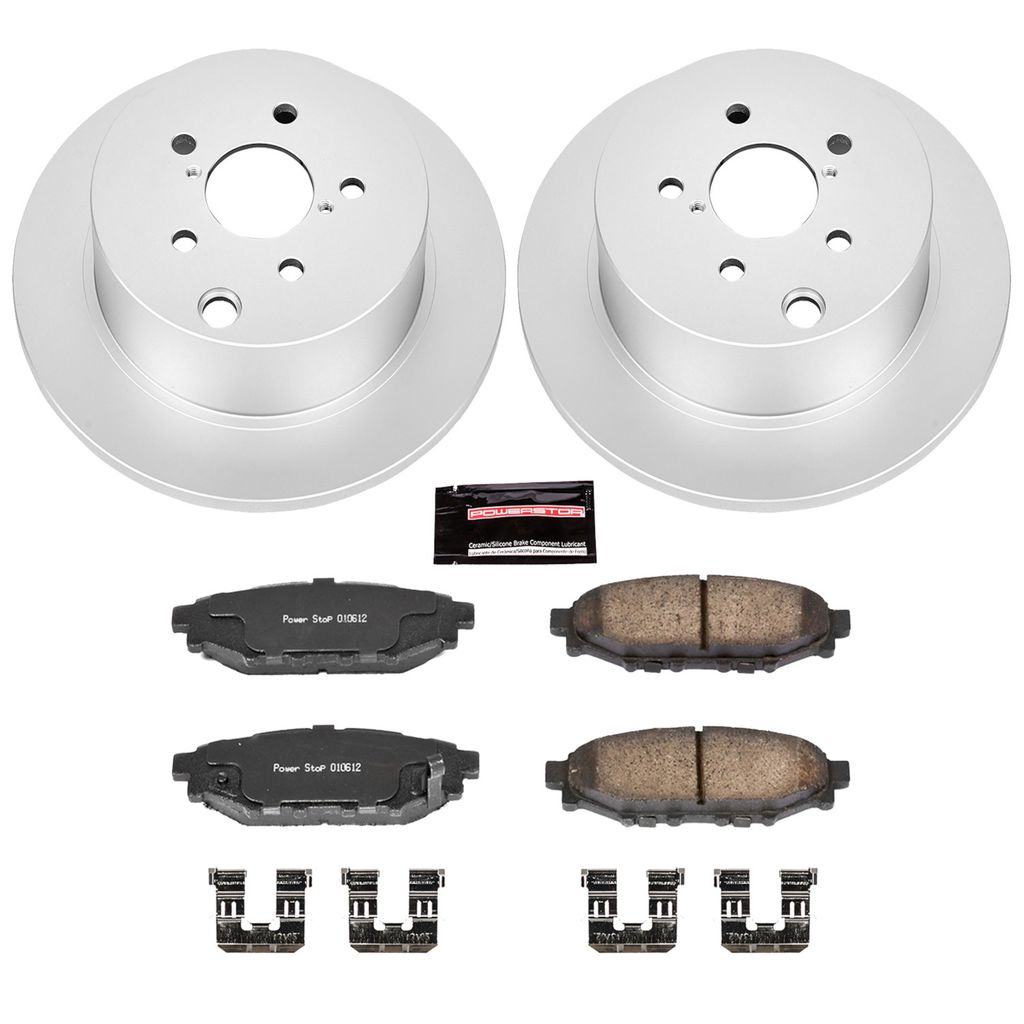 PowerStop CRK6107 - Z17 Geomet Coated Rotor and Low Dust Brake Pad Kit