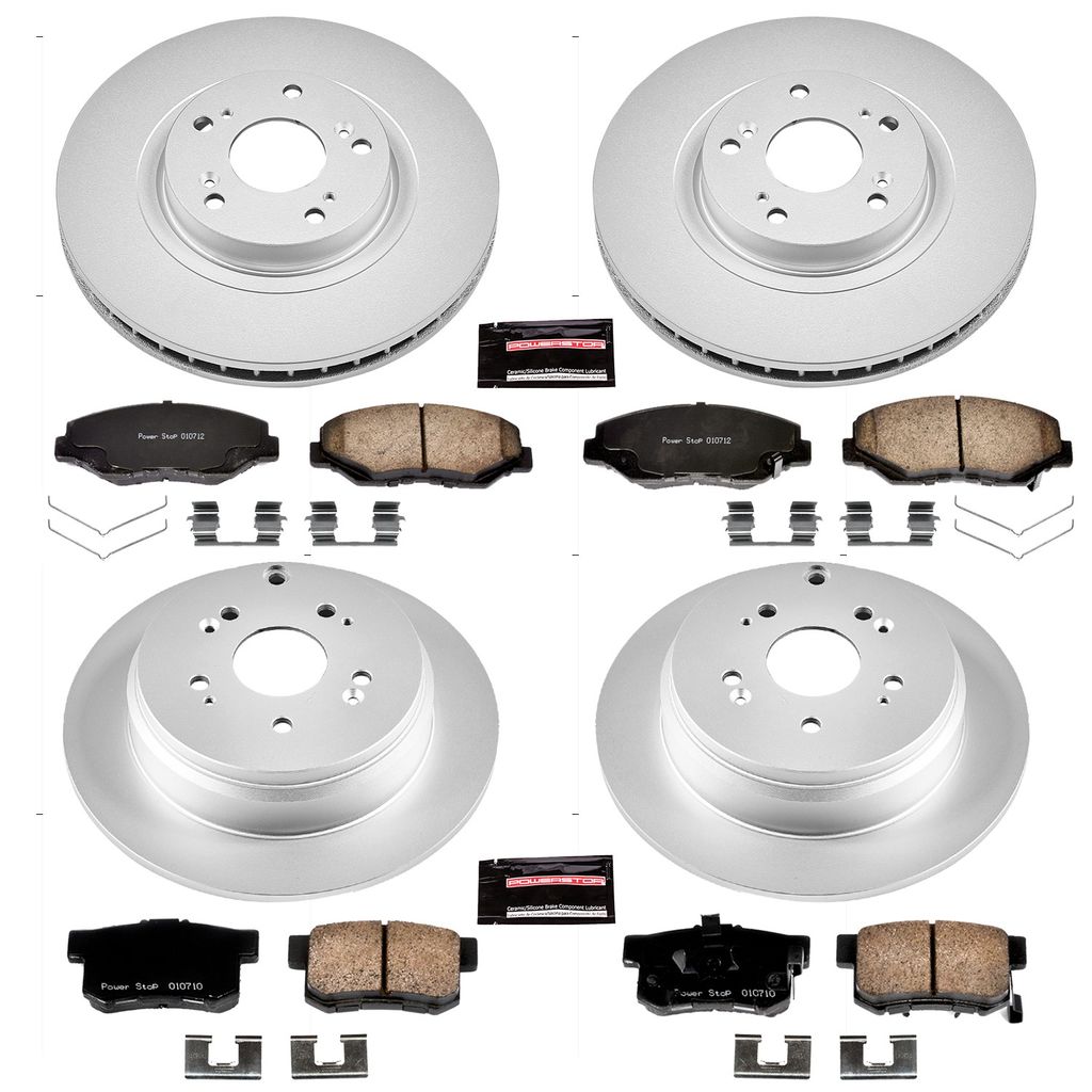 PowerStop CRK6173 - Z17 Geomet Coated Rotor and Low Dust Brake Pad Kit