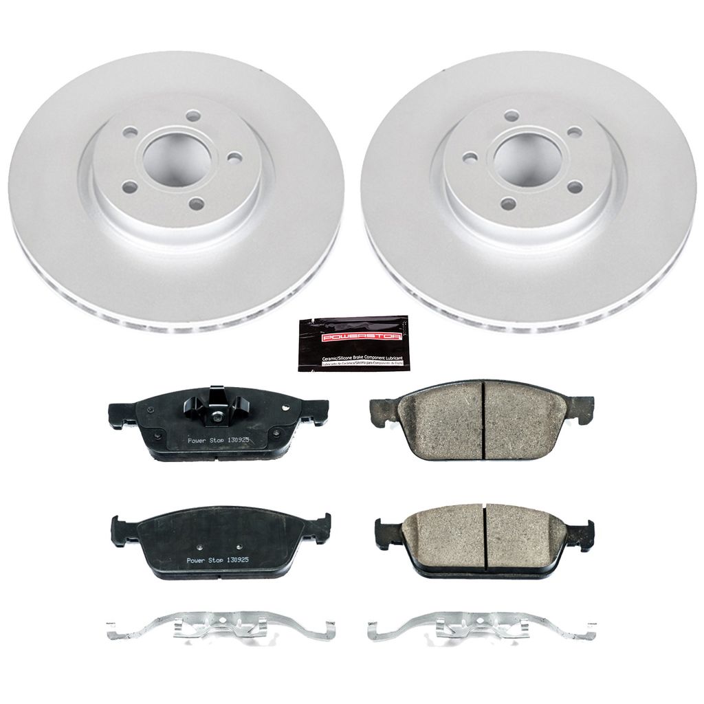 PowerStop CRK6349 - Z23 Geomet High Carbon Rotor and Carbon Fiber Pad Kit