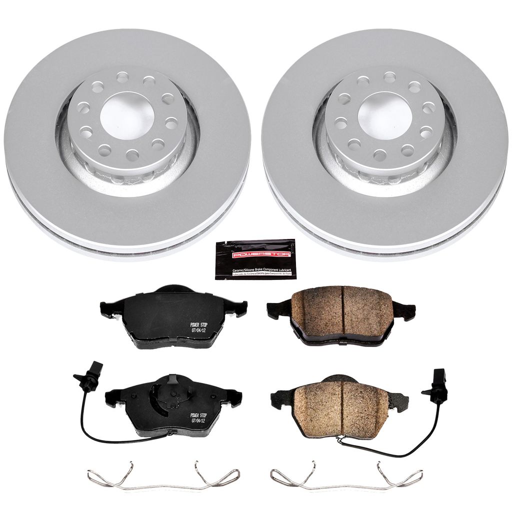 PowerStop CRK636 - Z23 Geomet High Carbon Rotor and Carbon Fiber Pad Kit