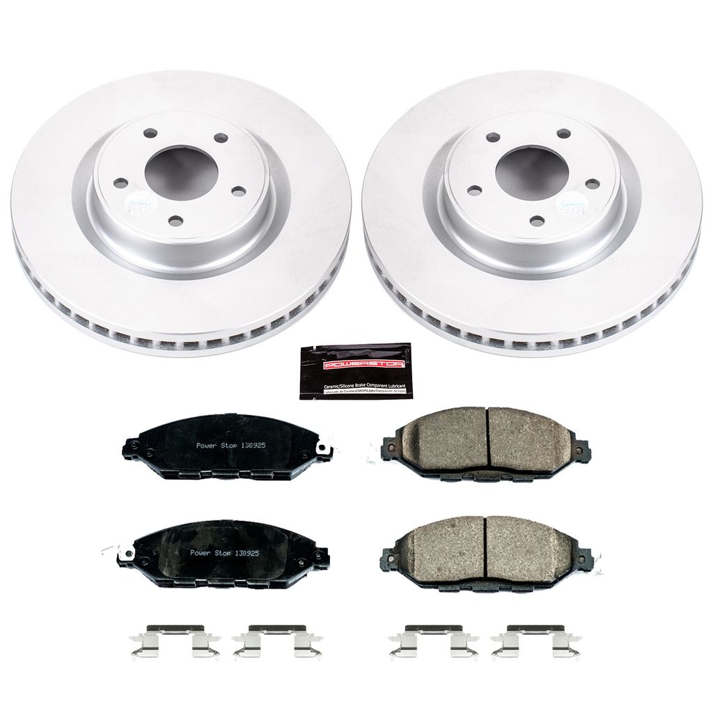 Z17 Geomet Coated Rotor and Low Dust Brake Pad Kit