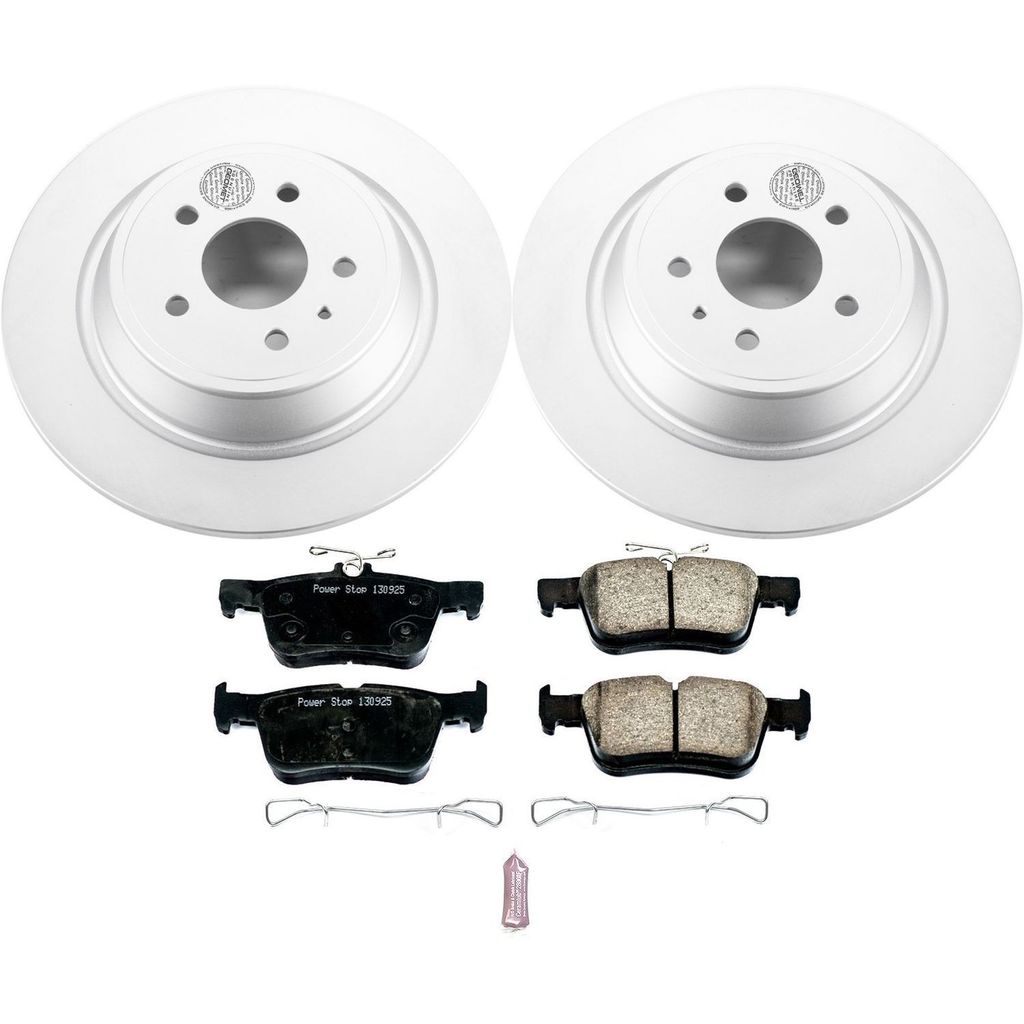 PowerStop CRK6817 - Z17 Geomet Coated Rotor and Low Dust Brake Pad Kit
