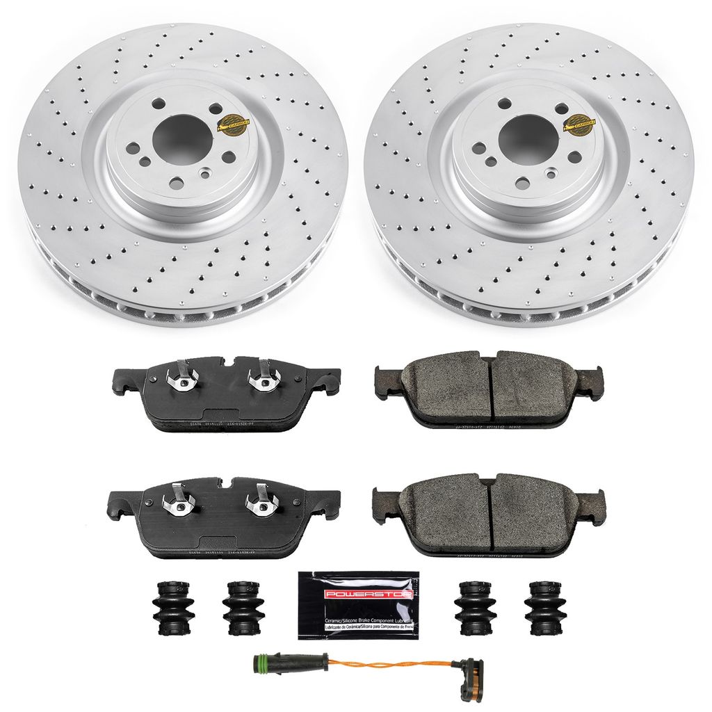 PowerStop CRK6900 - Z23 Geomet High Carbon Rotor and Carbon Fiber Pad Kit