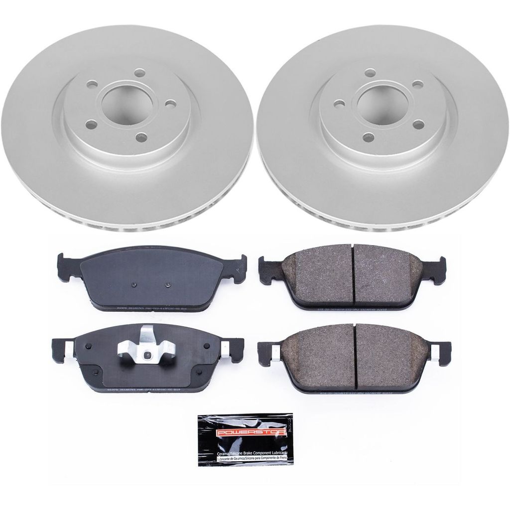 PowerStop CRK7338 - Z23 Geomet High Carbon Rotor and Carbon Fiber Pad Kit