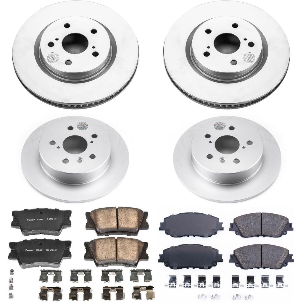 PowerStop CRK7931 - Z17 Geomet Coated Rotor and Low Dust Brake Pad Kit
