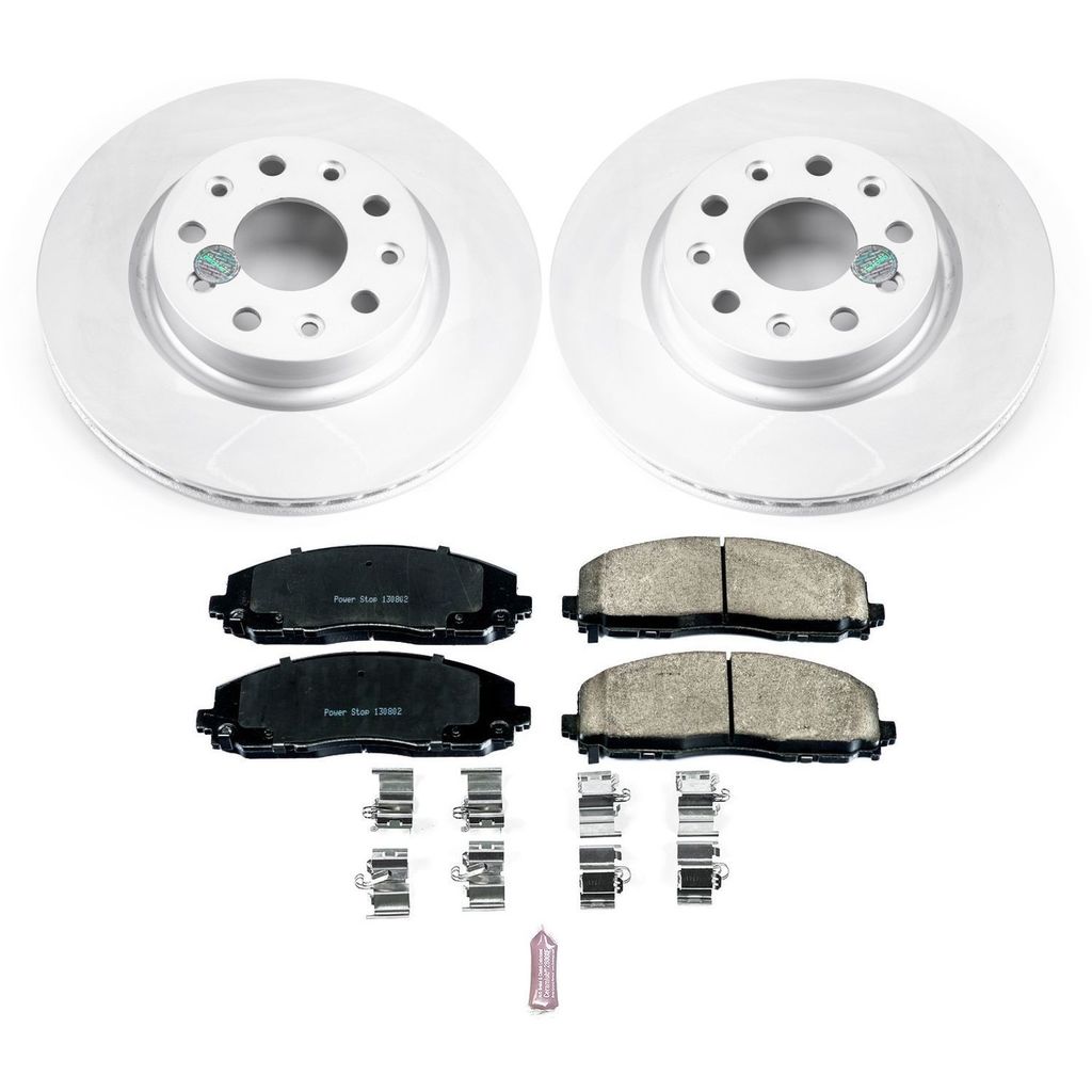 PowerStop CRK7941 - Z17 Geomet Coated Rotor and Low Dust Brake Pad Kit