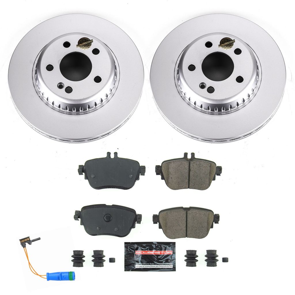 PowerStop CRK7968 - Z23 Geomet High Carbon Rotor and Carbon Fiber Pad Kit