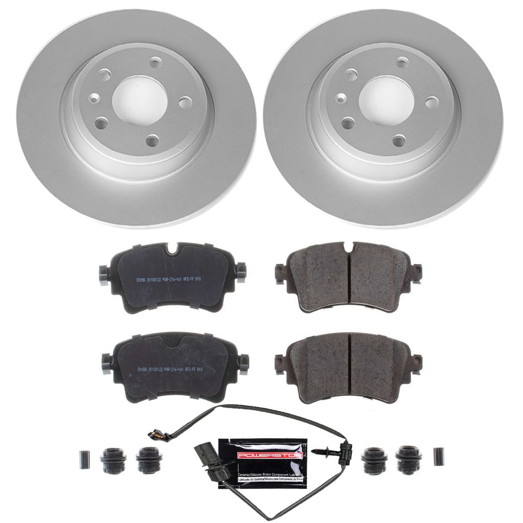 PowerStop CRK8091 - Z23 Geomet High Carbon Rotor and Carbon Fiber Pad Kit