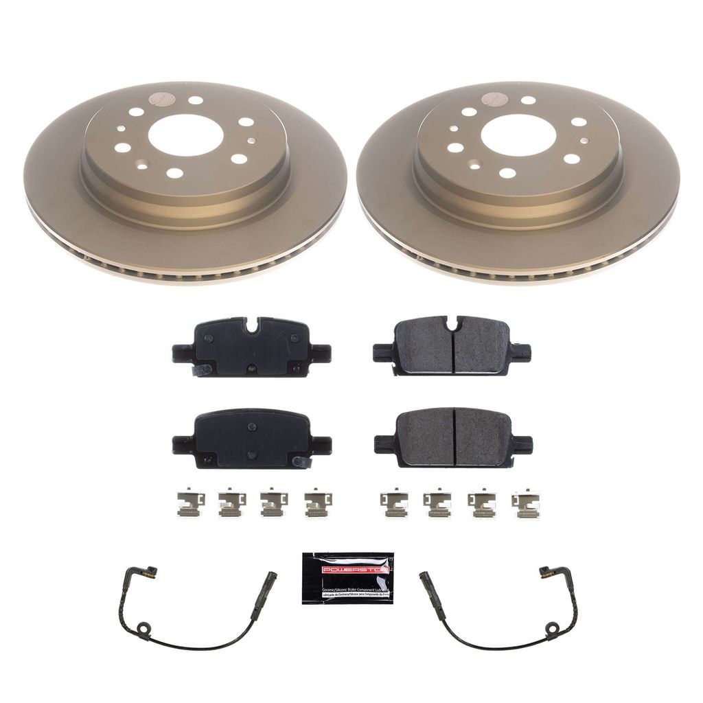 PowerStop CRK8173 - Z17 Geomet Coated Rotor and Low Dust Brake Pad Kit