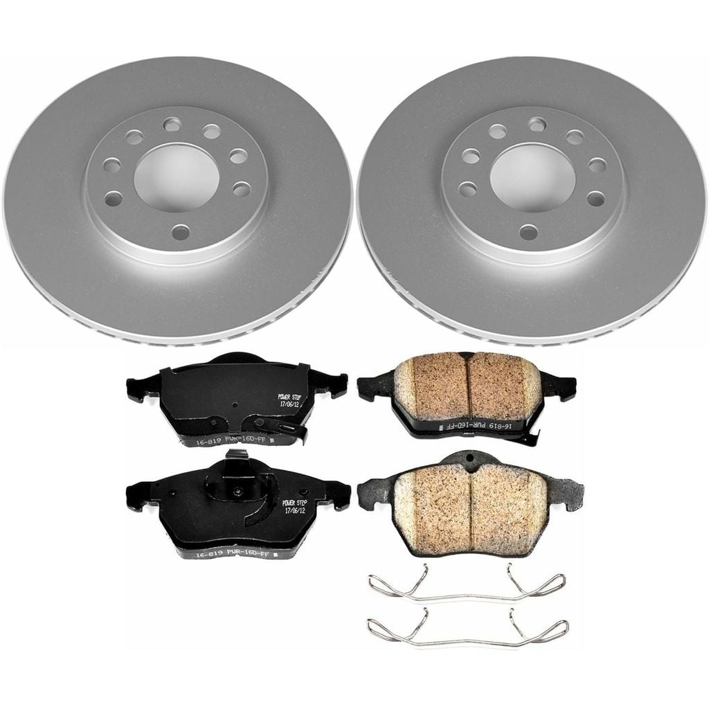 PowerStop CRK834 - Z23 Geomet High Carbon Rotor and Carbon Fiber Pad Kit