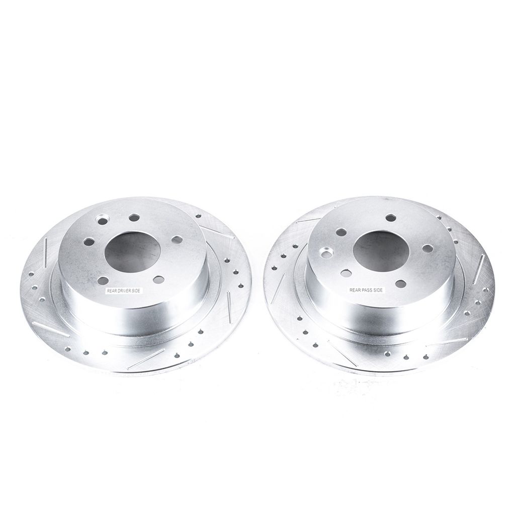 PowerStop JBR1102XPR - PowerStop Evolution Performance Drilled, Slotted & Plated Brake Rotor Pair