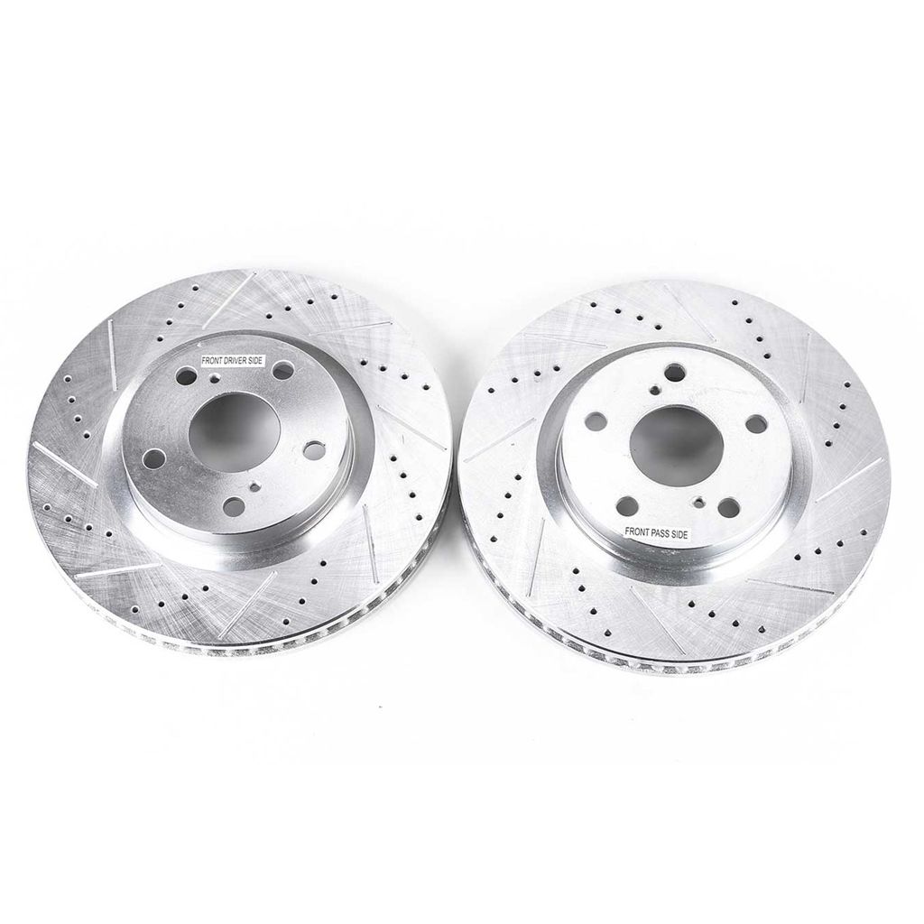 PowerStop JBR1127XPR - PowerStop Evolution Performance Drilled, Slotted & Plated Brake Rotor Pair
