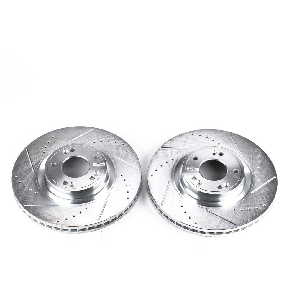 PowerStop JBR1375XPR - PowerStop Evolution Performance Drilled, Slotted & Plated Brake Rotor Pair
