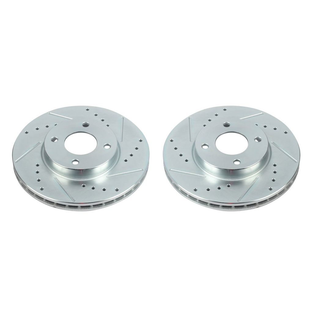 PowerStop JBR1765XPR - PowerStop Evolution Performance Drilled, Slotted & Plated Brake Rotor Pair