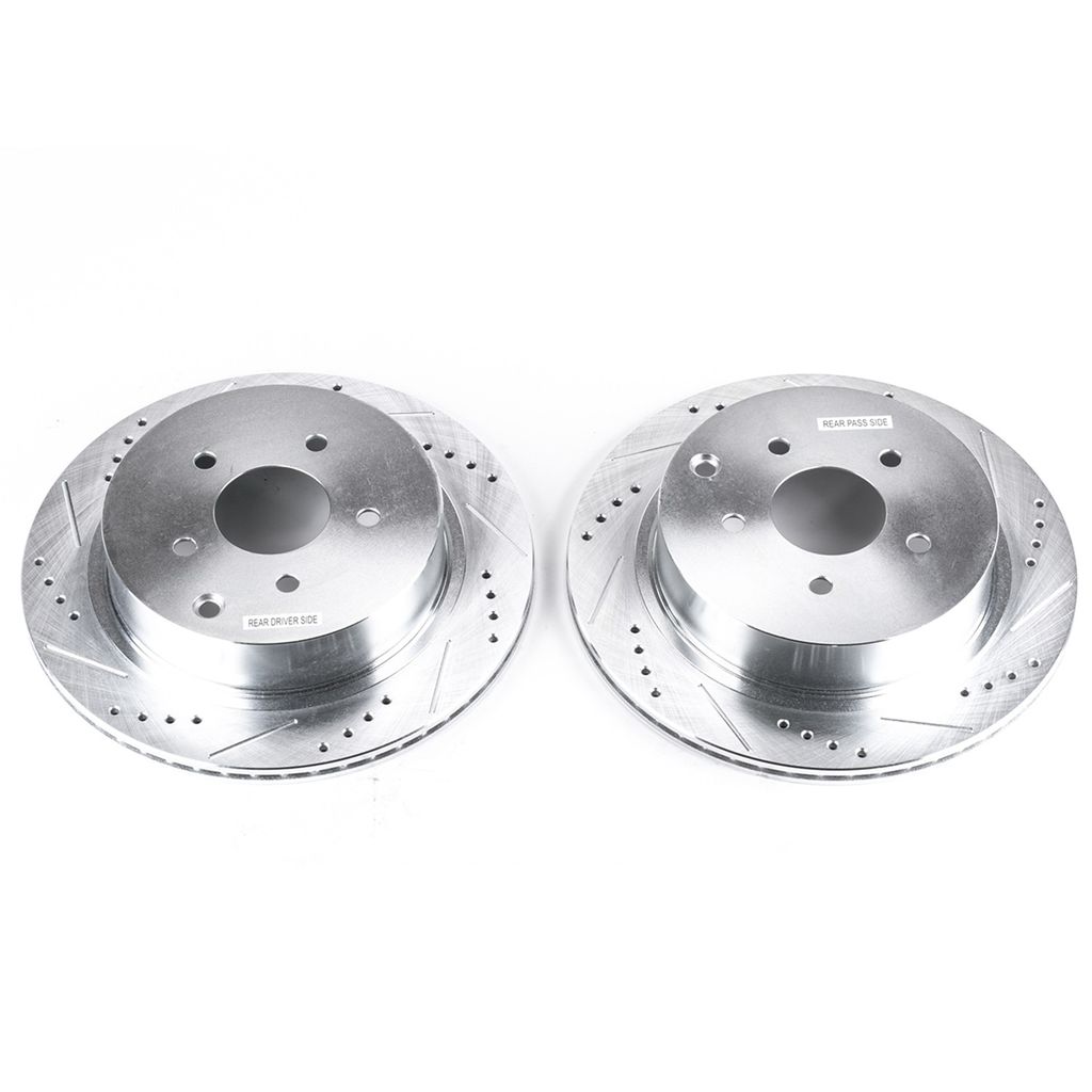 PowerStop JBR981XPR - PowerStop Evolution Performance Drilled, Slotted & Plated Brake Rotor Pair