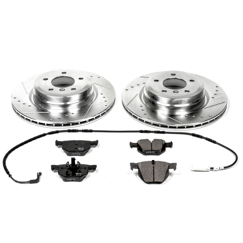 PowerStop K045 - Z23 Drilled and Slotted Brake Rotors and Pads Kit