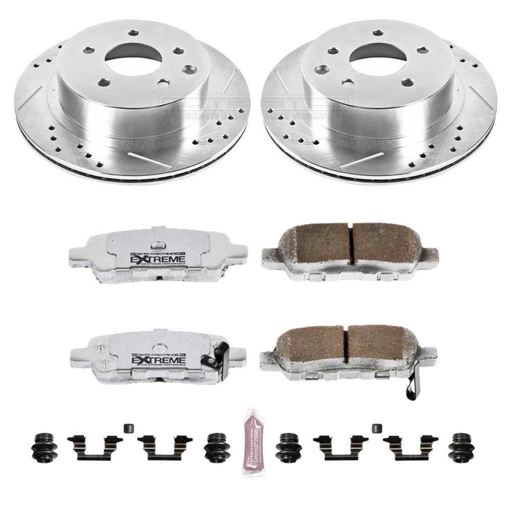 PowerStop K103-26 - Z26 Drilled and Slotted Brake Rotors and Pads Kit
