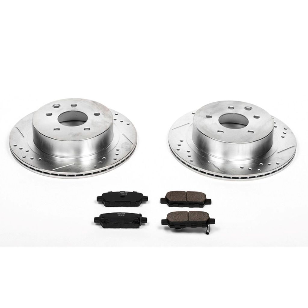 PowerStop K103 - Z23 Drilled and Slotted Brake Rotors and Pads Kit