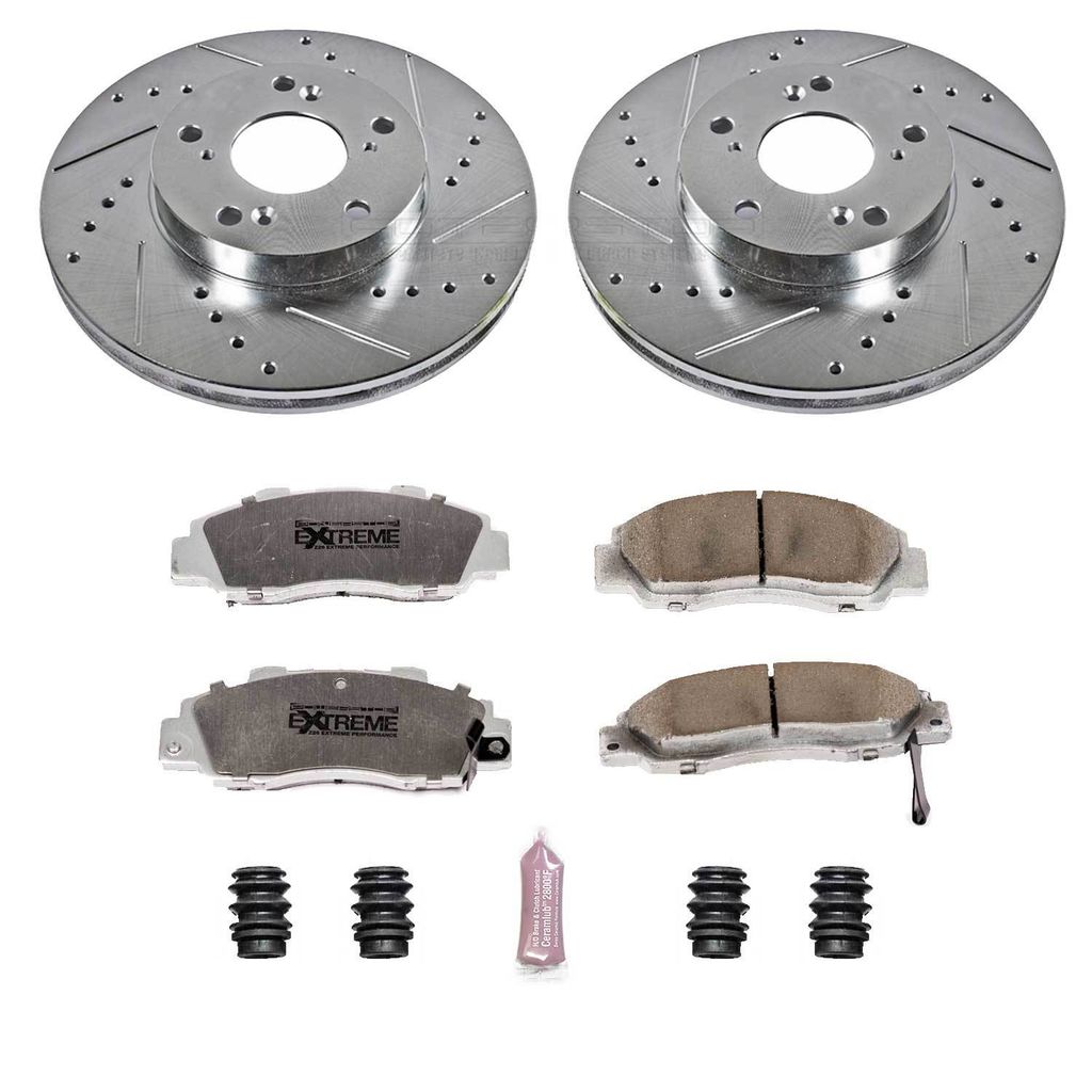 Z26 Drilled and Slotted Brake Rotors and Pads Kit