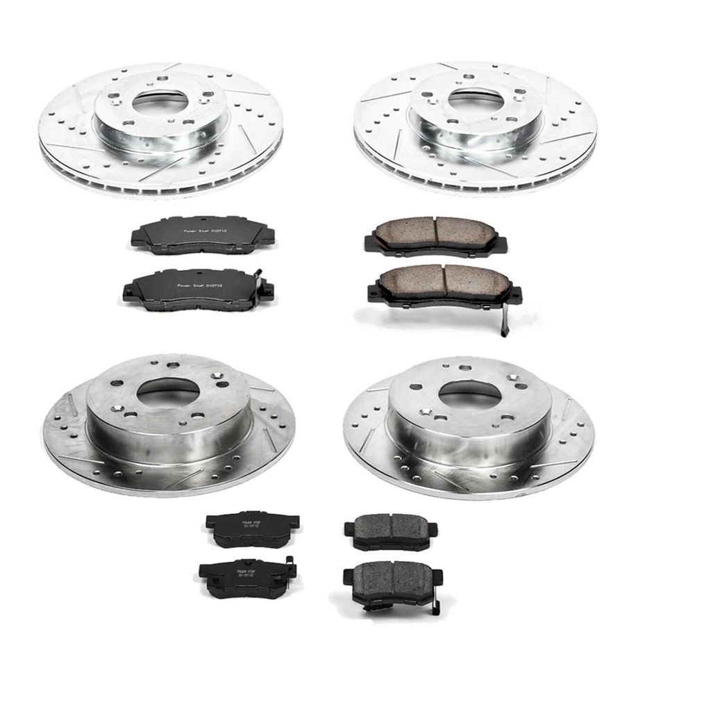 PowerStop K1042 - Z23 Drilled and Slotted Brake Rotors and Pads Kit