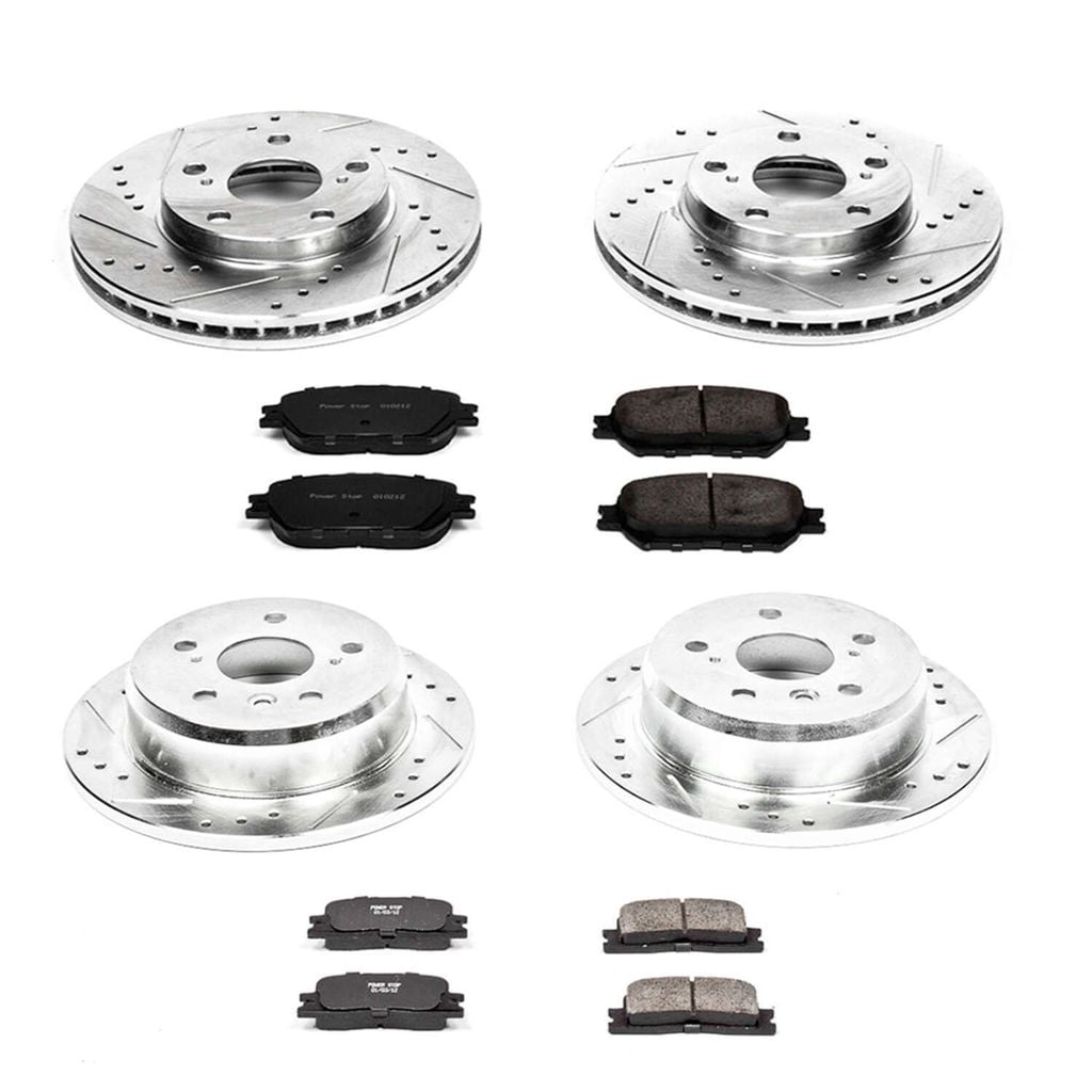 PowerStop K1066 - Z23 Drilled and Slotted Brake Rotors and Pads Kit