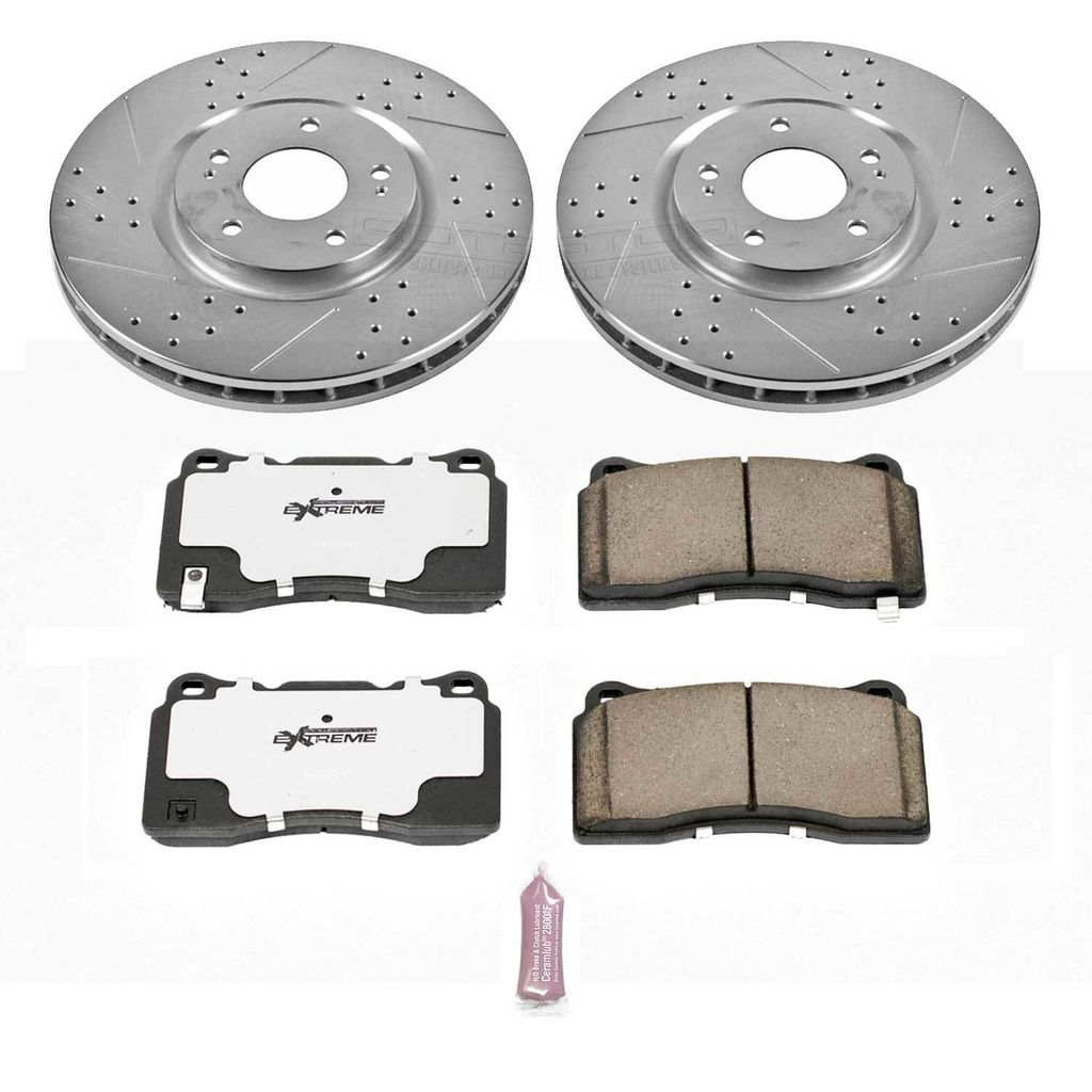 PowerStop K107-26 - Z26 Drilled and Slotted Brake Rotors and Pads Kit