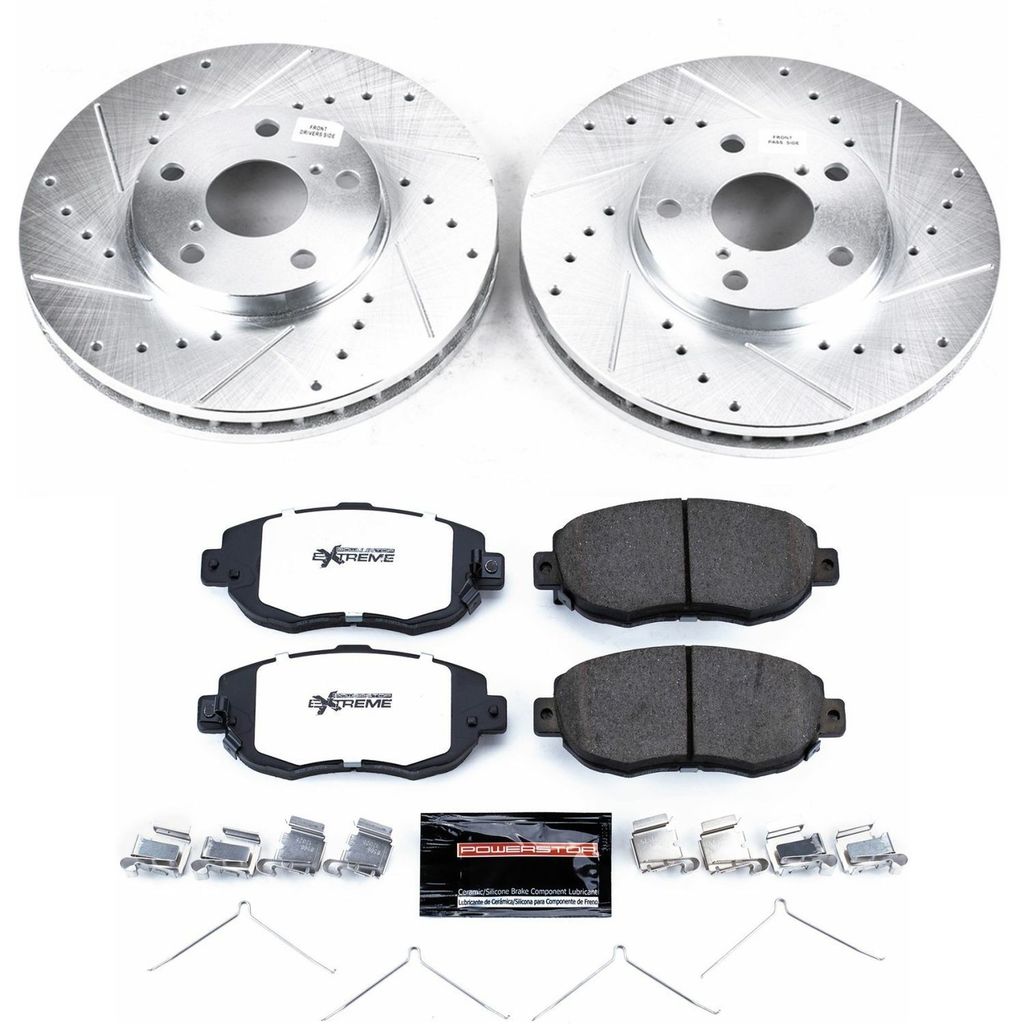 PowerStop K1077-26 - Z26 Drilled and Slotted Brake Rotors and Pads Kit