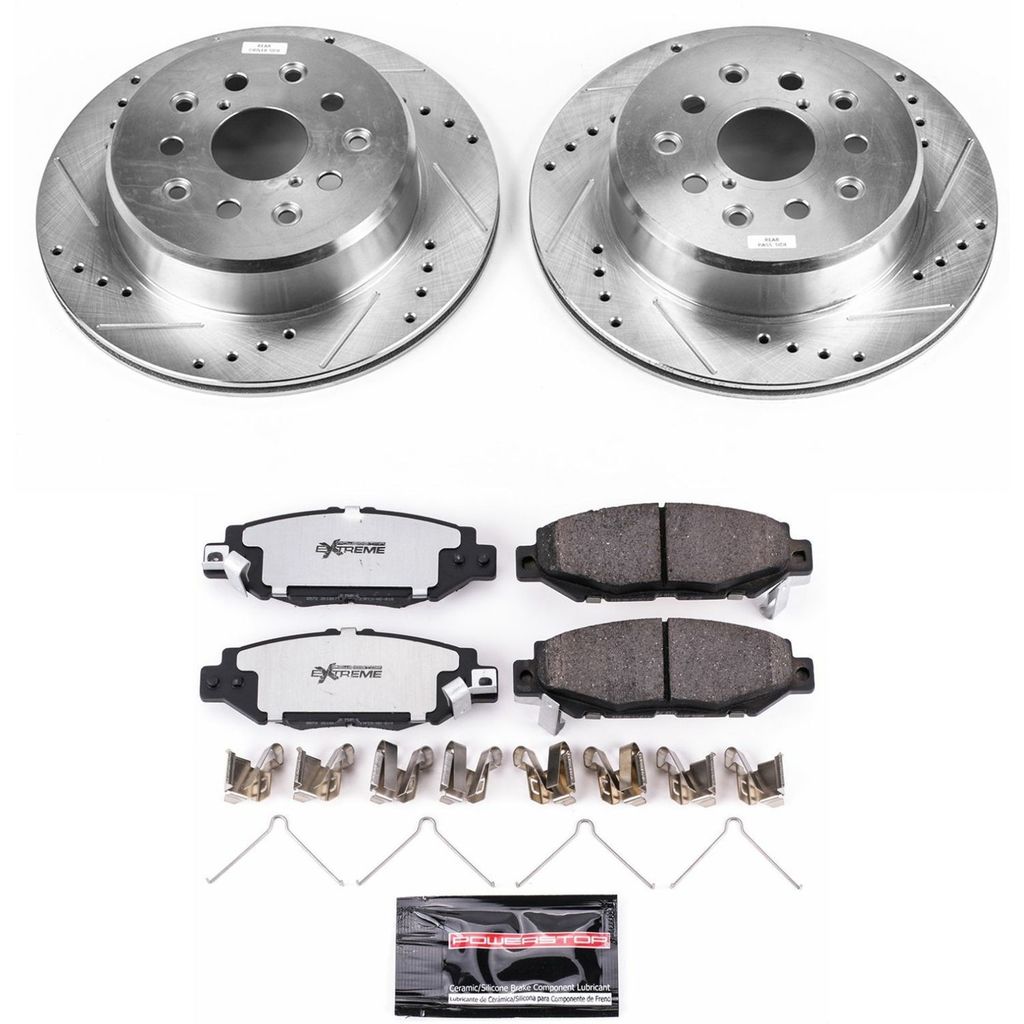 Z26 Drilled and Slotted Brake Rotors and Pads Kit