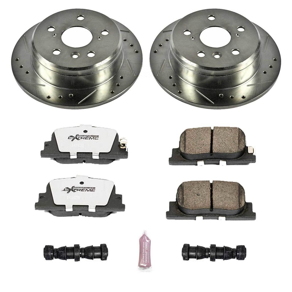 PowerStop K1084-26 - Z26 Drilled and Slotted Brake Rotors and Pads Kit
