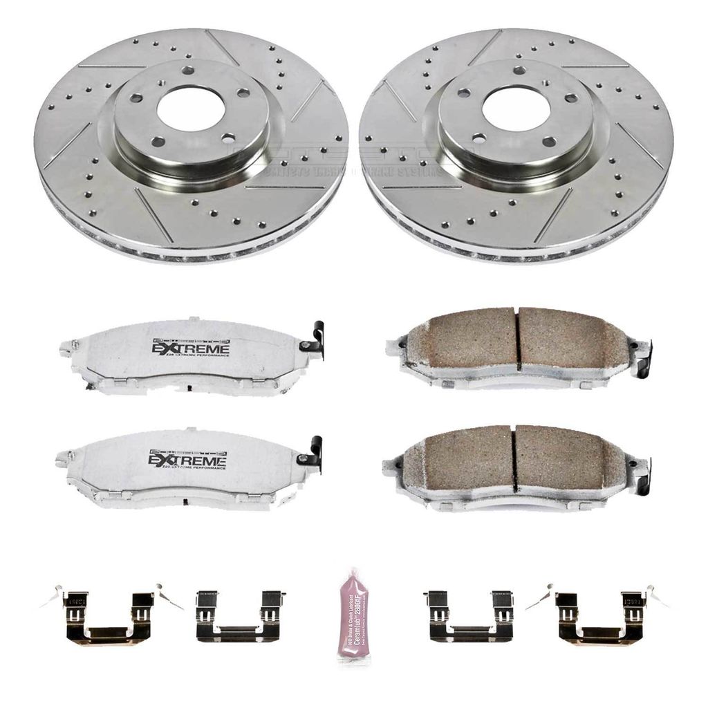 Z26 Drilled and Slotted Brake Rotors and Pads Kit