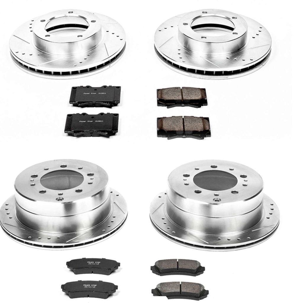 PowerStop K1133 - Z23 Drilled and Slotted Brake Rotors and Pads Kit