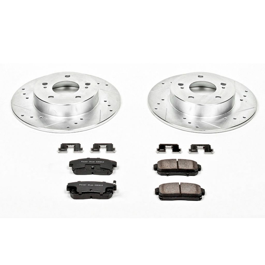PowerStop K1169 - Z23 Drilled and Slotted Brake Rotors and Pads Kit