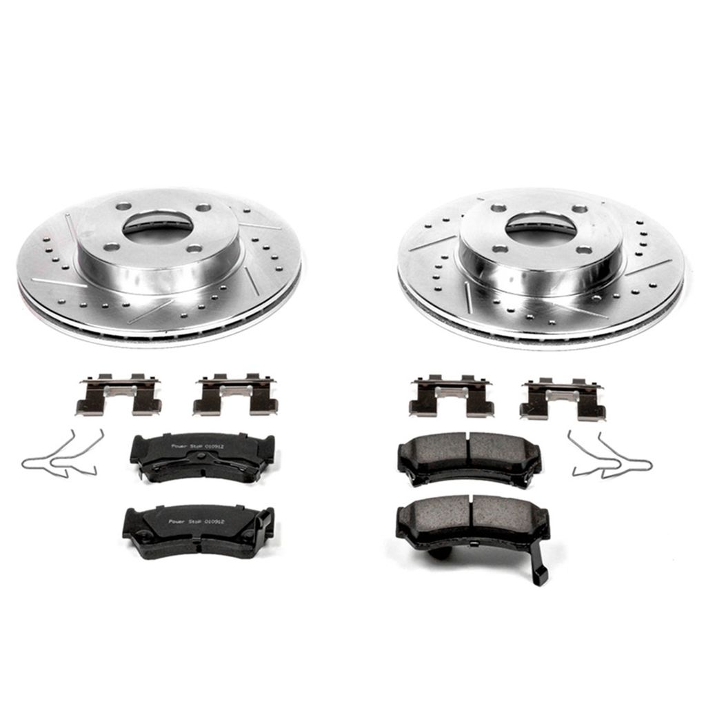 PowerStop K1172 - Z23 Drilled and Slotted Brake Rotors and Pads Kit