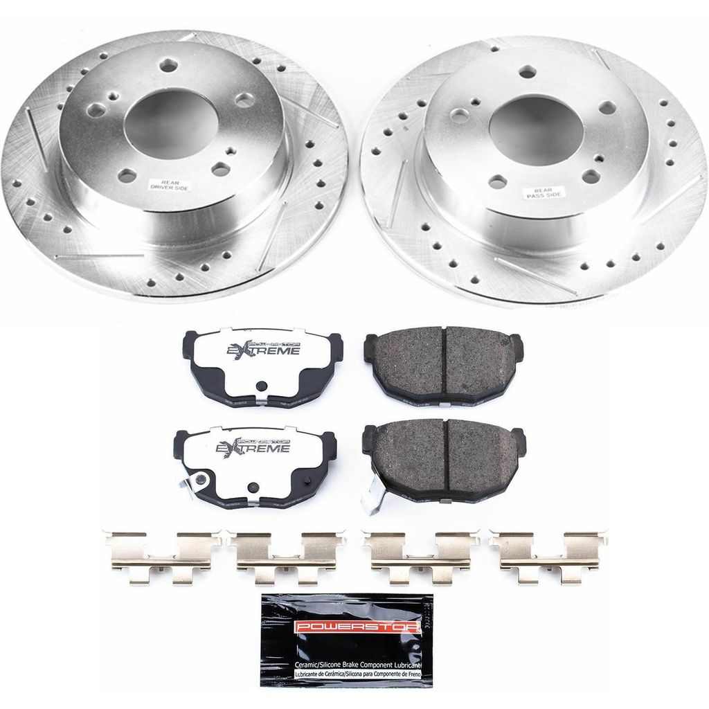 PowerStop K1174-26 - Z26 Drilled and Slotted Brake Rotors and Pads Kit