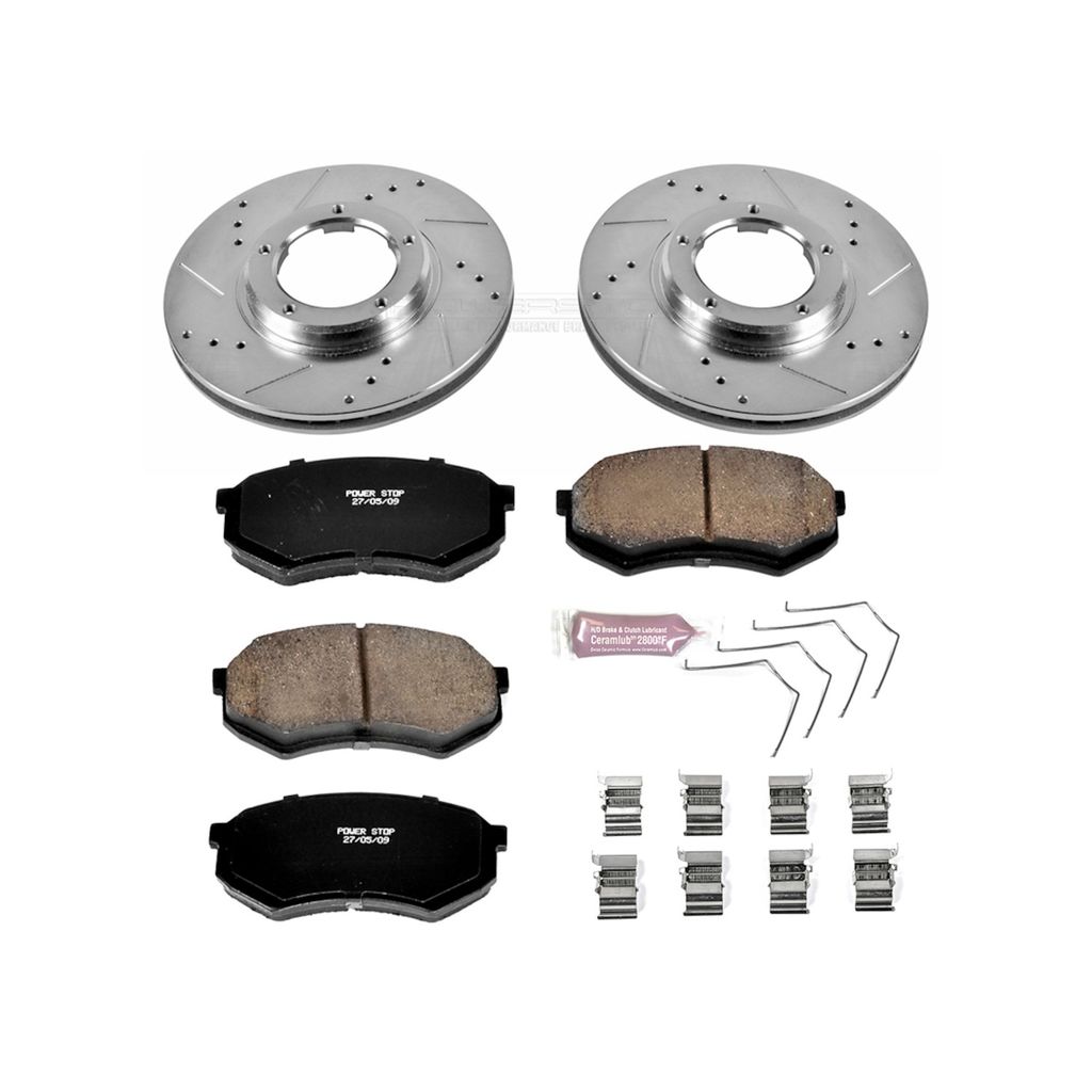Z23 Drilled and Slotted Brake Rotors and Pads Kit