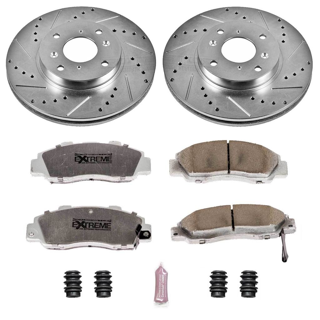 Z26 Drilled and Slotted Brake Rotors and Pads Kit
