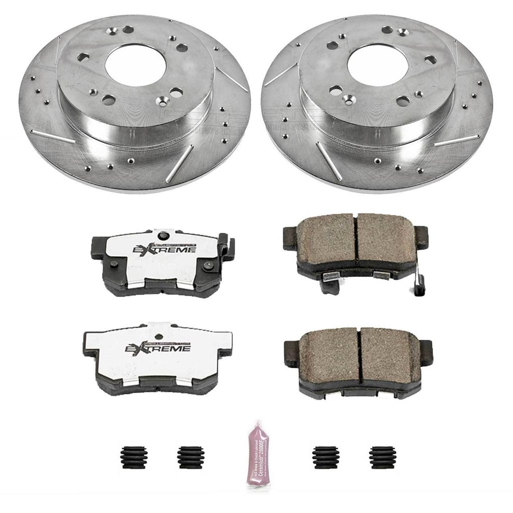PowerStop K1243-26 - Z26 Drilled and Slotted Brake Rotors and Pads Kit