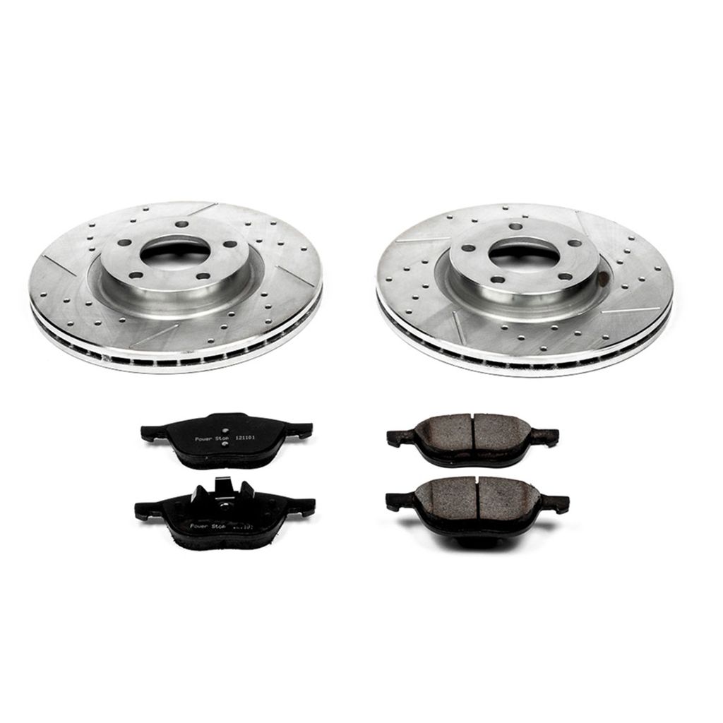 PowerStop K125 - Z23 Drilled and Slotted Brake Rotors and Pads Kit