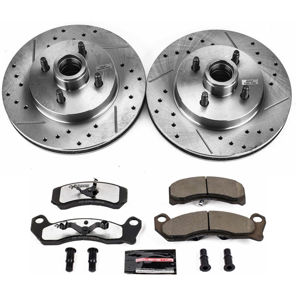 PowerStop K1279-26 - Z26 Drilled and Slotted Brake Rotors and Pads Kit