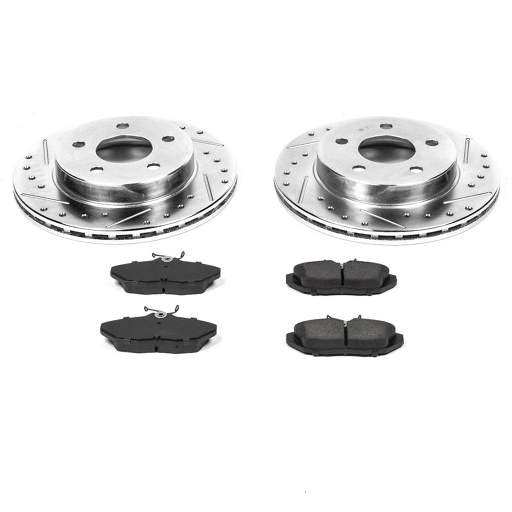 PowerStop K1297 - Z23 Drilled and Slotted Brake Rotors and Pads Kit