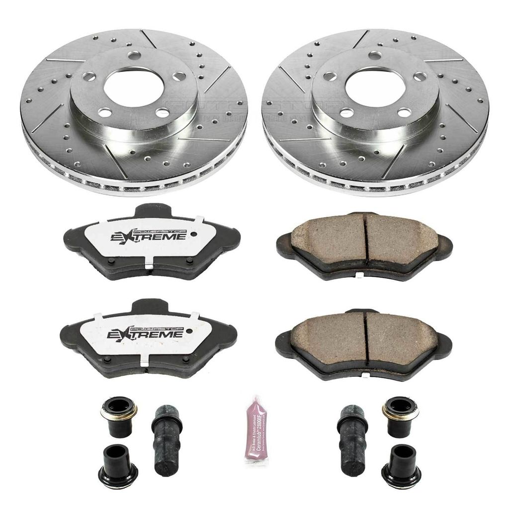 Z26 Drilled and Slotted Brake Rotors and Pads Kit